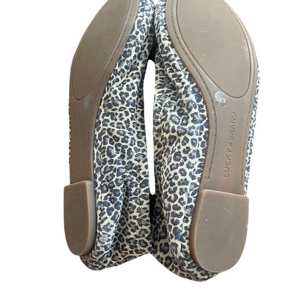 Lucky Brand Cheetah Leopard Flats-Size 7.5 - Picture 3 of 4